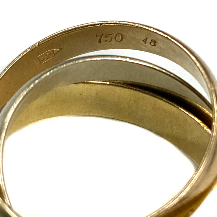 楽天市場】【中古】Cartier（カルティエ） トリニティリング 48 約8号 