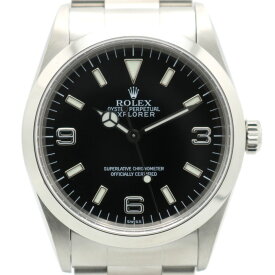 【中古】ROLEX（ロレックス）　14270　エクスプローラーI　オンリースイス　OH済　A番　1999年頃　箱・ギャラ有　メンズ　腕時計【USED-SA】