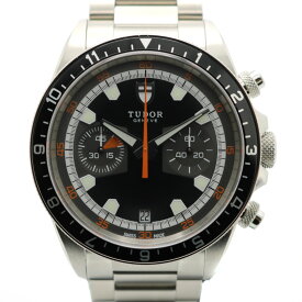 【中古】TUDOR(チューダー)　70330N　ヘリテージ　クロノグラフ　デイト　グレー　ブラック文字盤　箱・ギャランティ有　SS　メンズ　腕時計【USED-A】