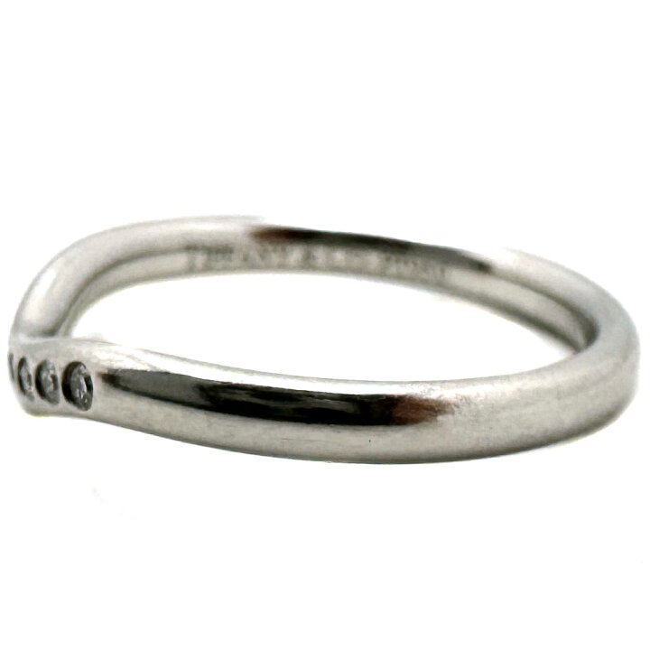 楽天市場】【中古】Tiffany&Co.（ティファニー） Pt950 カーブドバンド  
