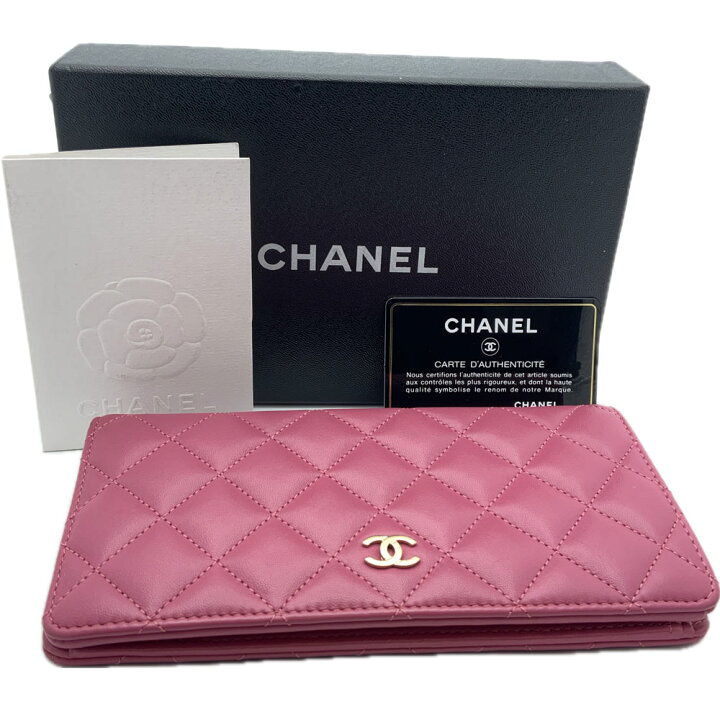 楽天市場】【中古】CHANEL(シャネル) マトラッセ 二つ折り長財布 