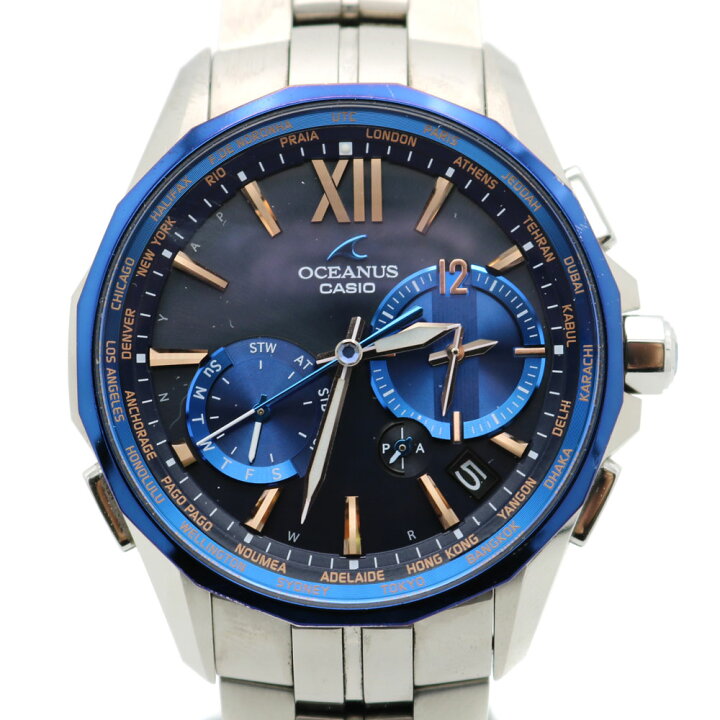 楽天市場】【中古】CASIO（カシオ） OCW-S3400-1AJF オシアナス マンタ  