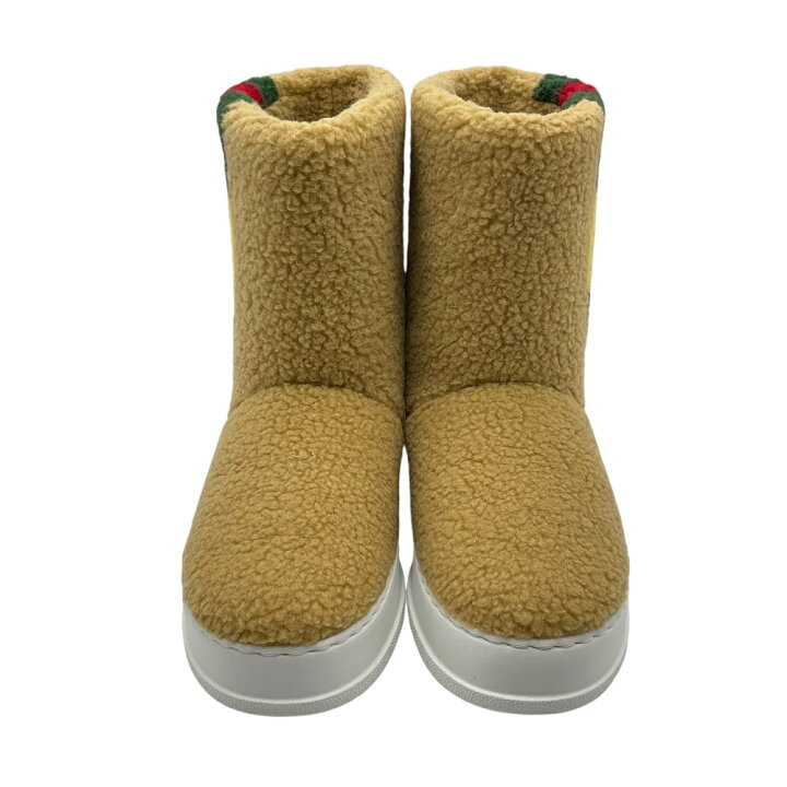 楽天市場】【中古】GUCCI（グッチ）721105 アンクルブーツ ボアブーツ 