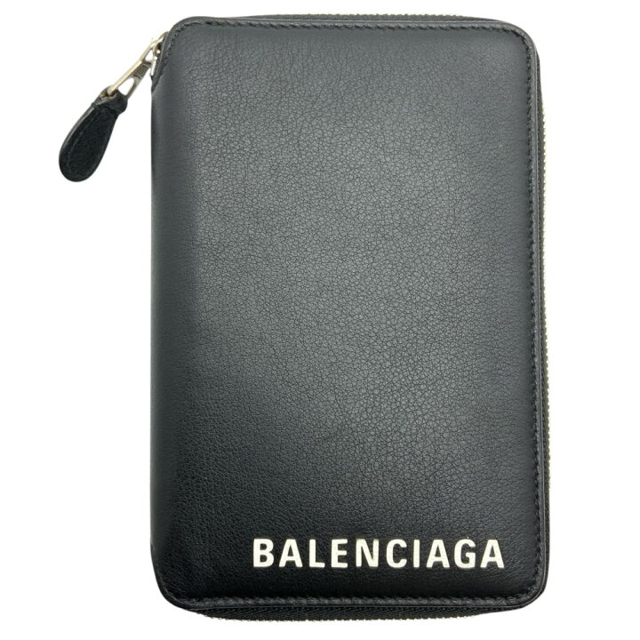 楽天市場】【中古】BALENCIAGA（バレンシアガ）ロゴプリント二つ折り  