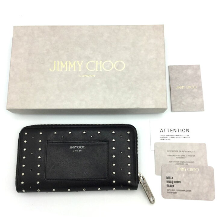 楽天市場】JIMMY CHOO (ジミーチュウ) MILLY スタッズ BLACK 黒 
