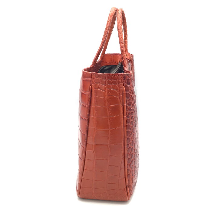 楽天市場】【中古】FURLA(フルラ) クロコ型押し 2WAYトートバッグ  