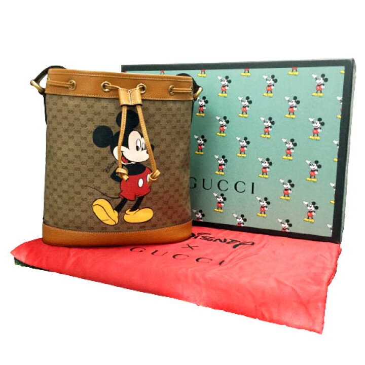 楽天市場】【中古】 GUCCI (グッチ) DISNEYxGUCCI スモール バケット 