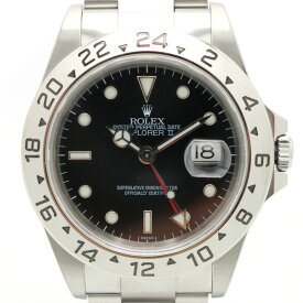 【中古】ROLEX（ロレックス）　16570　エクスプローラーII　黒文字盤　U番　1997年頃　並行ギャラ　メンズ　腕時計【USED-SA】