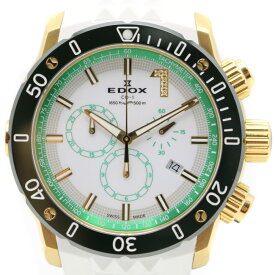 【中古】EDOX(エドックス)　10221-37N5　クロノオフショア1　300本限定　135周年記念モデル　ホワイト　QZ　メンズ　腕時計【USED-AB】