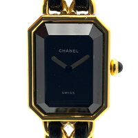 【中古】CHANEL(シャネル)H0001プルミエールMサイズ黒文字盤ゴールドレディース腕時計【USED-A】