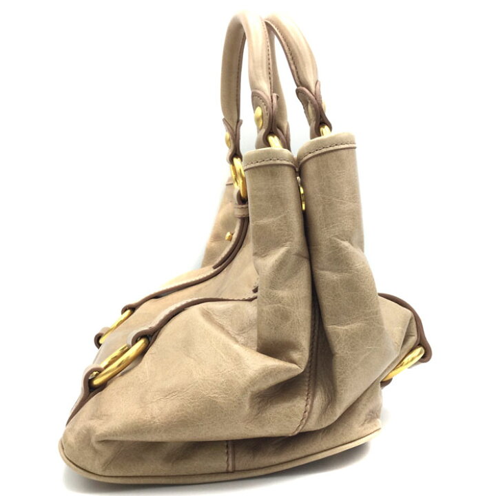 楽天市場】miumiu（ミュウミュウ） RN0685 ヴィッテロシャイン レザー 