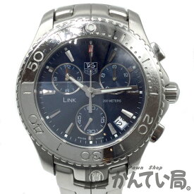 【中古】 TAG Heuer (タグホイヤー) CJ1112.BA0576 リンク LINK クロノグラフ クォーツ 約41mm 腕時計 青文字盤 ブルー SS ステンレススティール メンズ 【USED-B】