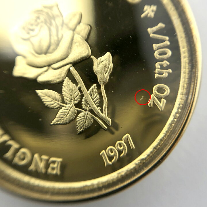 楽天市場】【中古】 K18枠 ダイアナ妃追悼記念金貨 イングランドローズ 