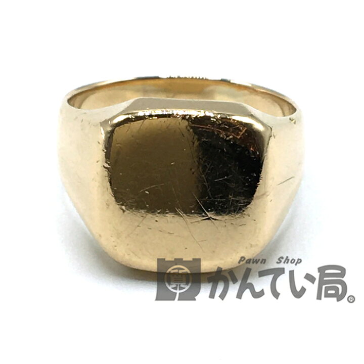 楽天市場】【中古】K18 印台 リング 指輪 約17g 約19号 地金 金  
