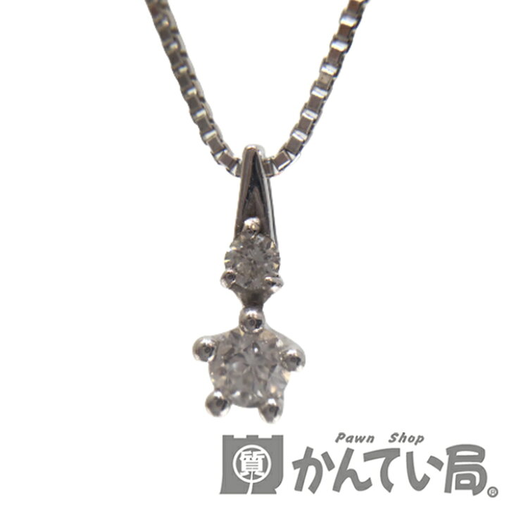 楽天市場】【中古】 K18WG ダイヤモンド ネックレス 【Wish upon a 