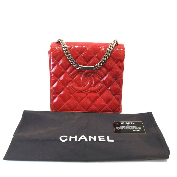 楽天市場】【中古】CHANEL(シャネル) エナメルレッド ココマーク 