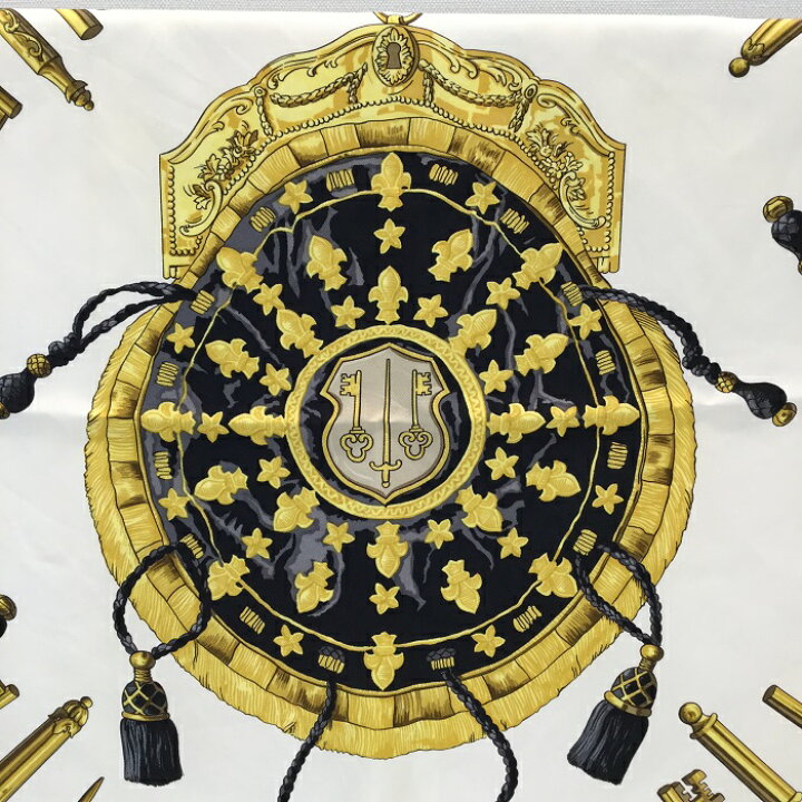 楽天市場】【中古】HERMES(エルメス) カレ90 LES CLES THE KEYS RARE 