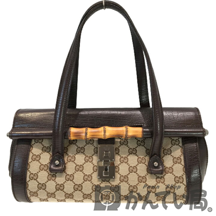 楽天市場】【中古】GUCCI（グッチ）111713 バンブー 竹 ハンドバッグ  