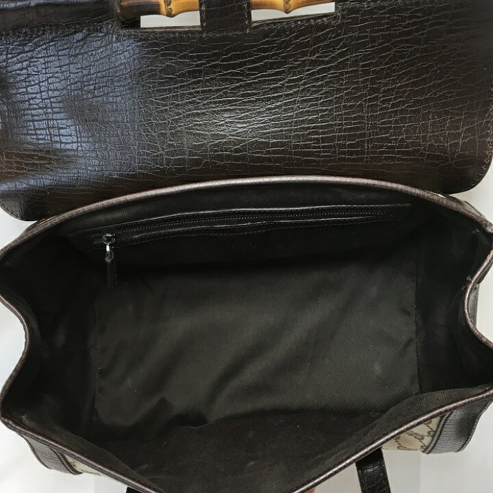 楽天市場】【中古】GUCCI（グッチ）111713 バンブー 竹 ハンドバッグ 