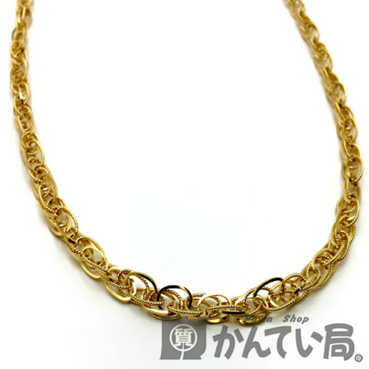 楽天市場】【中古】K18デザインチェーンネックレス 約26.9g 約60cm 地 