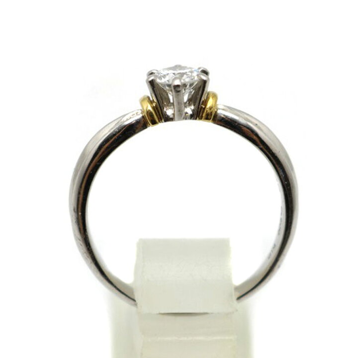 楽天市場】【中古】Pt900/K18ダイヤモンドリング 0.425ct 約16号 約5.3 