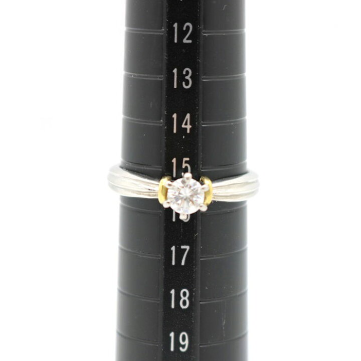 楽天市場】【中古】Pt900/K18ダイヤモンドリング 0.425ct 約16号 約5.3 