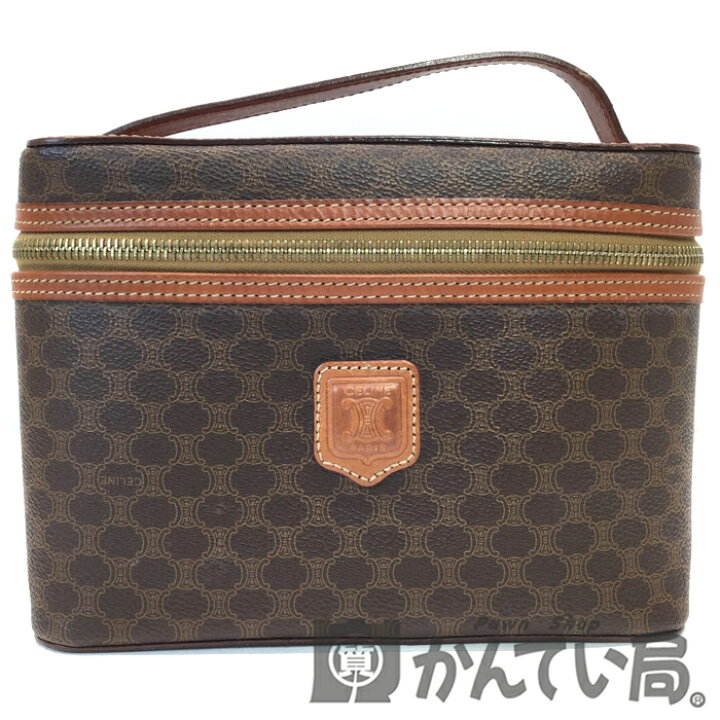 楽天市場】【中古】 CELINE (セリーヌ) マカダム柄 化粧ポーチ  