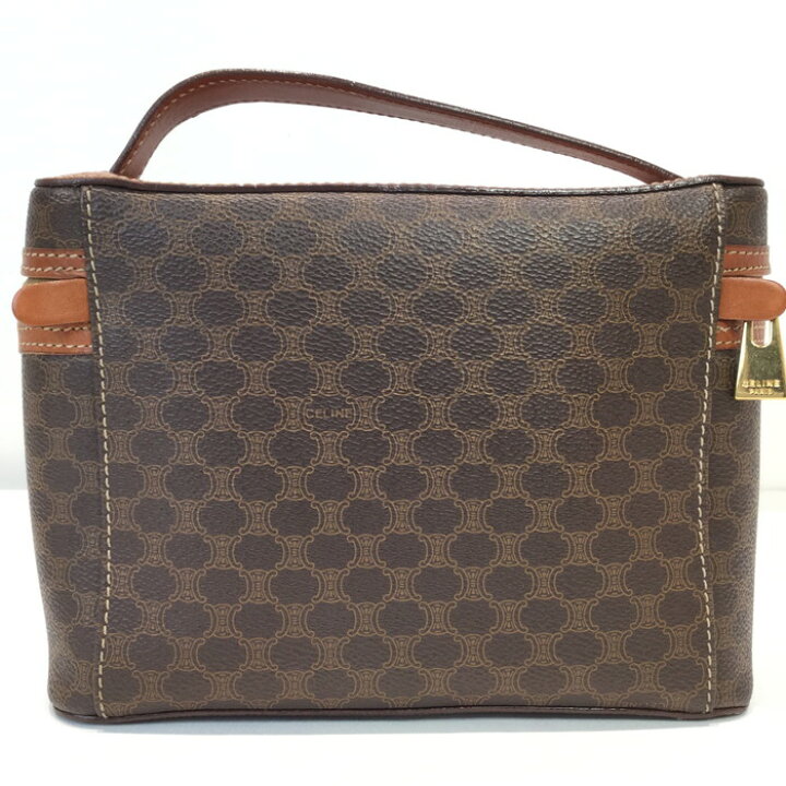 楽天市場】【中古】 CELINE (セリーヌ) マカダム柄 化粧ポーチ  
