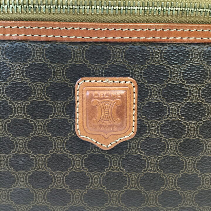 楽天市場】【中古】 CELINE (セリーヌ) マカダム柄 化粧ポーチ  