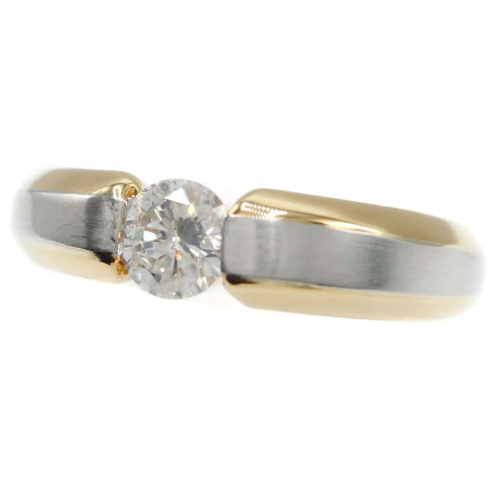 楽天市場】【中古】 K18/Pt900 ダイヤモンド リング 約11号 0.3ct 