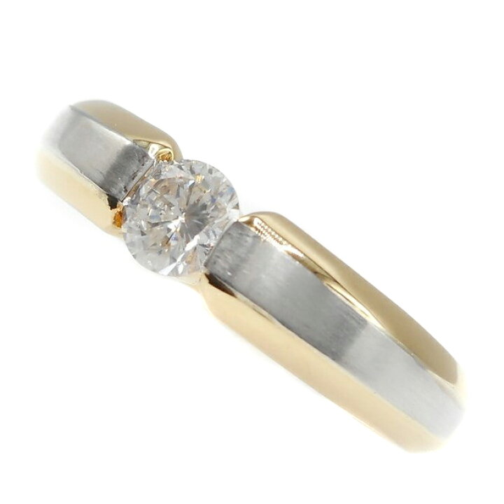 楽天市場】【中古】 K18/Pt900 ダイヤモンド リング 約11号 0.3ct 