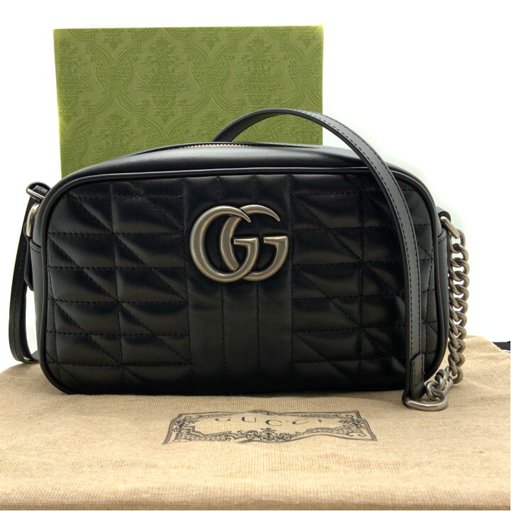 楽天市場】【中古】GUCCI（グッチ）447632 GGマーモント スモール  