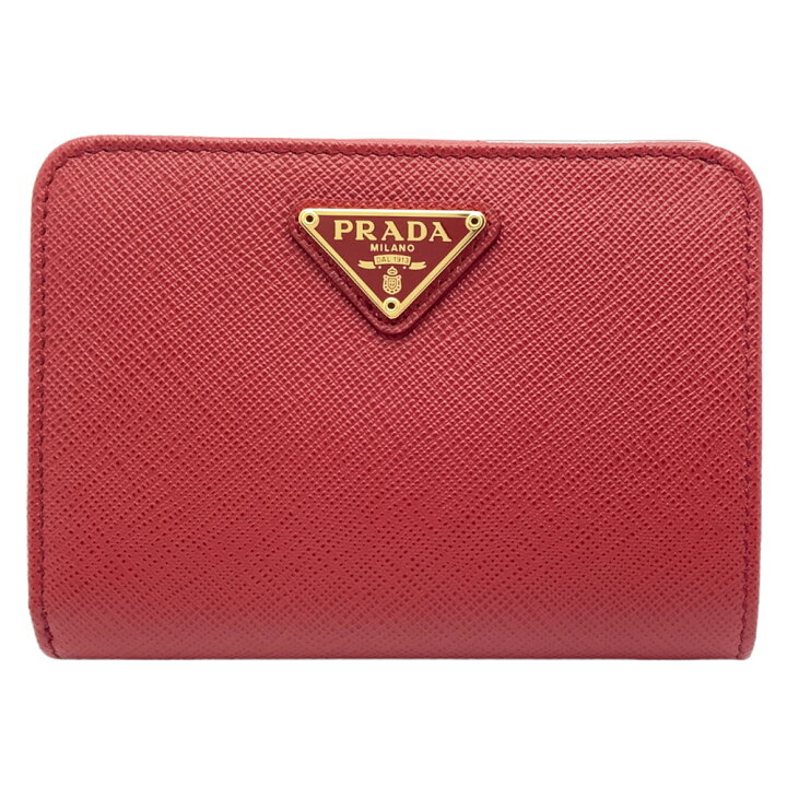 楽天市場】【中古】 PRADA (プラダ) 1ML018 サフィアーノ 二つ折財布  