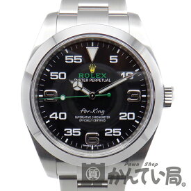 【中古】 ROLEX （ロレックス） 116900 エアキング 自動巻き SS ステンレススティール 黒文字盤 40mm メンズ 美品 腕時計 ランダム番 【USED-SA】