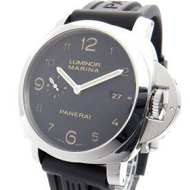 【中古】 PANERAI （パネライ） ルミノール マリーナ 1950 PAM00359 自動巻き オートマチック 44mm 腕時計 ステンレス ラバー 革 ベルト ブラック 黒文字盤 メンズ 【USED-A】