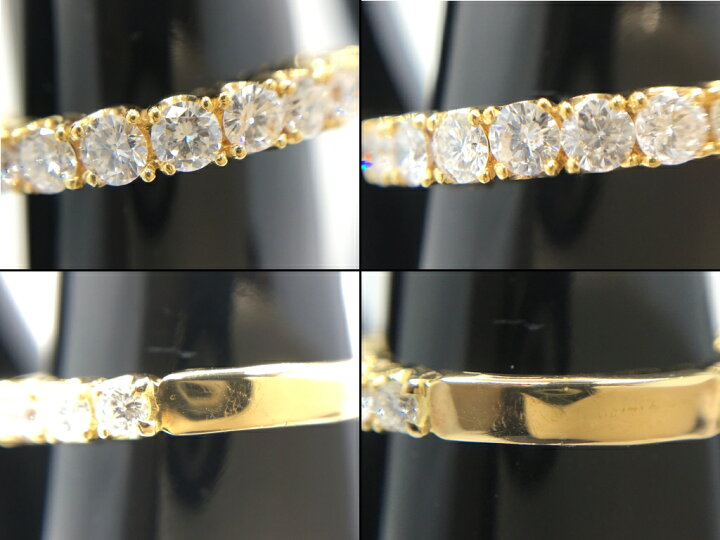楽天市場】【中古】 K18 ダイヤモンド エタニティ リング トータル 1ct 