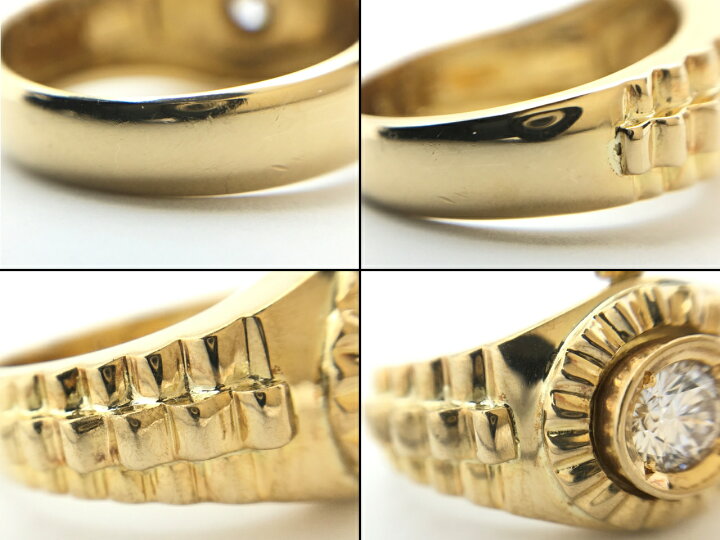 楽天市場】【中古】 K18 ダイヤモンド ウォッチ リング 時計 0.316ct 