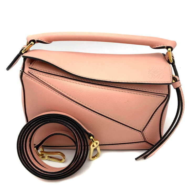 楽天市場】【中古】LOEWE（ロエベ） パズルミニ ソリッドバッグ カーフ 