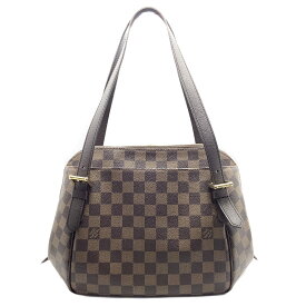 【中古】LOUIS VUITTON（ルイ・ヴィトン) N51174 ダミエ・エベヌ べレムMM ショルダーバッグ 肩掛け キャンバス レザー ブラウン系 レディース ゴールド金具【USED-AB】