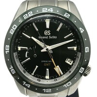 【中古】GrandSeiko(グランドセイコー)SBGE257スポーツコレクションGMTグリーンスプリングドライブパワーリザーブメンズ腕時計【USED-A】