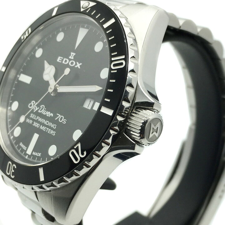 楽天市場】【中古】EDOX（エドックス） 80112-3NM-NI スカイダイバー 