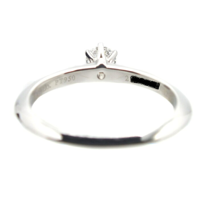 0.26ct TIFFANY婚約指輪6号 エンゲージ/鑑定付 - リング・指輪 