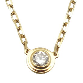 【中古】Cartier（カルティエ）ダムールネックレス ゴールド スモールサイズ B7215800 ダイヤモンド 750 K18【USED-A】