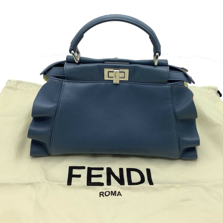 楽天市場】【中古】FENDI（フェンディ）8BN244 ミニピーカブー フリル 