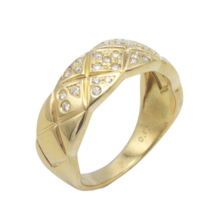 楽天市場】【中古】K18ダイヤモンドリング 0.15ct デザインリング 