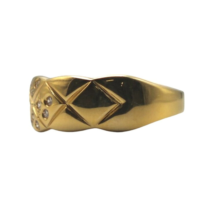 楽天市場】【中古】K18ダイヤモンドリング 0.15ct デザインリング 