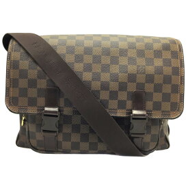 【中古】LOUIS VUITTON （ルイヴィトン） N51125 メッセンジャー メルヴィール ダミエキャンバス エベヌ ショルダーバッグ 斜め掛け ブラウン系 ゴールド金具 メンズ 【USED-B】