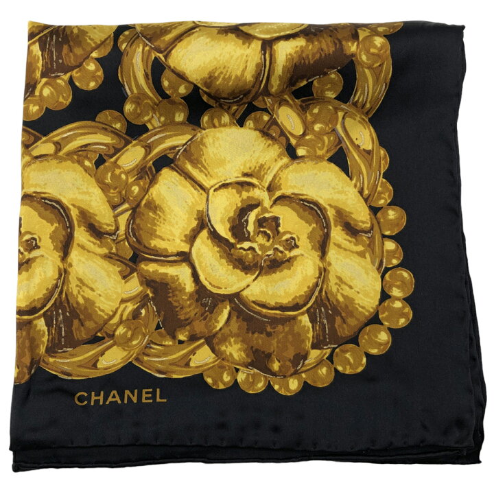 楽天市場】【中古】 CHANEL （シャネル） スカーフ カメリア シルク 
