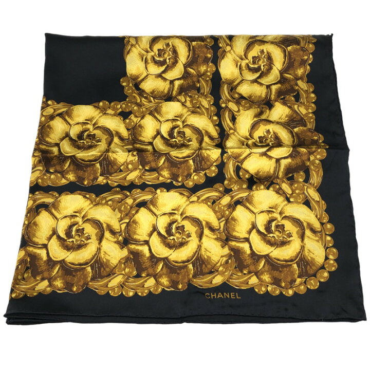 楽天市場】【中古】 CHANEL （シャネル） スカーフ カメリア シルク 