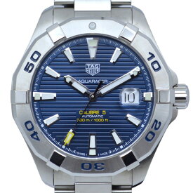 【中古】TAG Heuer（タグホイヤー） WAY2012.BA0927 アクアレーサー キャリバー5 自動巻き SS ブルー 青文字盤 SS ステンレススティール ダイバーズウォッチ メンズ 43mm【USED-A】